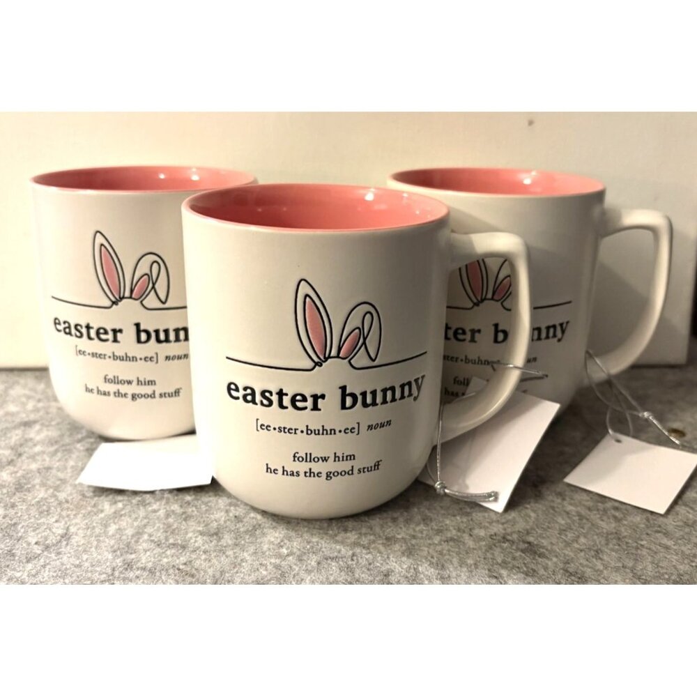 Certified International Easter Bunny Mugs  # 2748